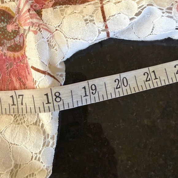 Oscar by Oscar de la Renta Cream/Pink Floral Lace Jacket Size 8 - Picture 7 of 12